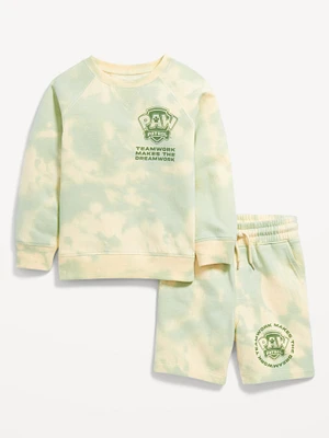 Paw Patrol Unisex Graphic Sweatshirt and Shorts Set for Toddler
