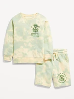 Paw Patrol Unisex Graphic Sweatshirt and Shorts Set for Toddler