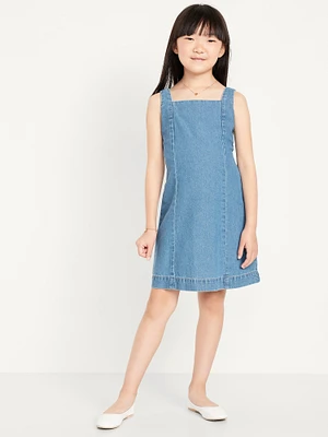 Sleeveless Jean Shift Dress for Girls