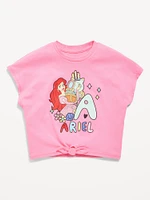 Disney Graphic Tie-Knot T-Shirt for Toddler Girls