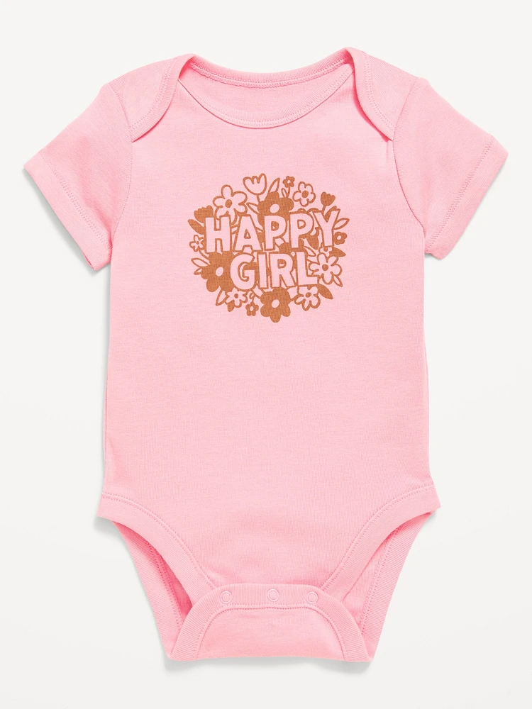 Short-Sleeve Graphic Bodysuit for Baby
