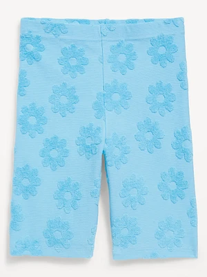 Long Towel Terry Biker Shorts for Girls