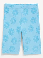 Long Towel Terry Biker Shorts for Girls