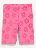Long Towel Terry Biker Shorts for Girls