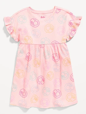 Ruffle-Sleeve Licensed Graphic Dress for Toddler Girls