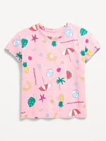 Printed Softest Short-Sleeve T-Shirt for Girls