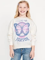 Dolly Parton Oversized Graphic Sweatshirt for Girls
