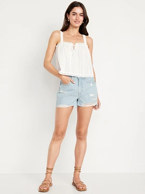 High-Waisted Rigid OG Jean Cut-Off Shorts - 3-inch inseam