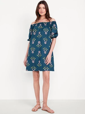 Floral Mini Swing Dress