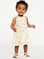 Printed Tiered Cami Dress and Shorts Set for Baby