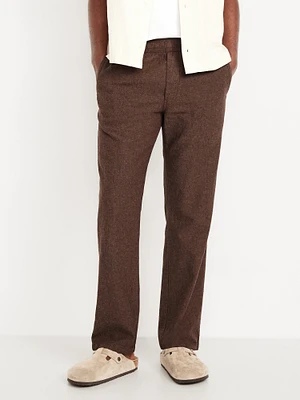 90s Straight Linen-Blend Pants