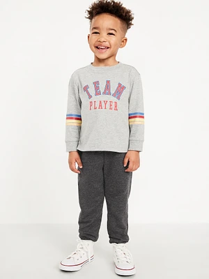 Cinched-Hem Jogger Sweatpants for Toddler Boys