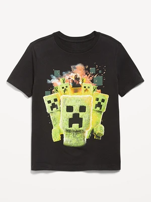 inecraft Gender-Neutral Graphic T-Shirt for Kids