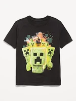 inecraft Gender-Neutral Graphic T-Shirt for Kids