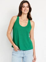 Linen-Blend Tank Top