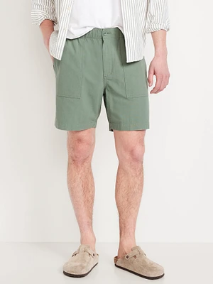 Crepe Workwear Shorts - 7-inch inseam