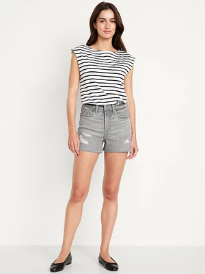 High-Waisted OG Cut-Off Jean Shorts - 3-inch inseam