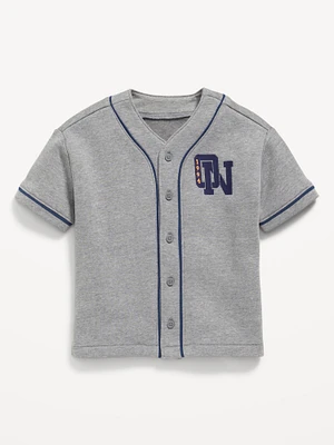 Oversized Fleece Baseball Shirt for Toddler Boys