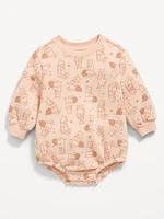 Disney Long-Sleeve Fleece One-Piece Romper for Baby