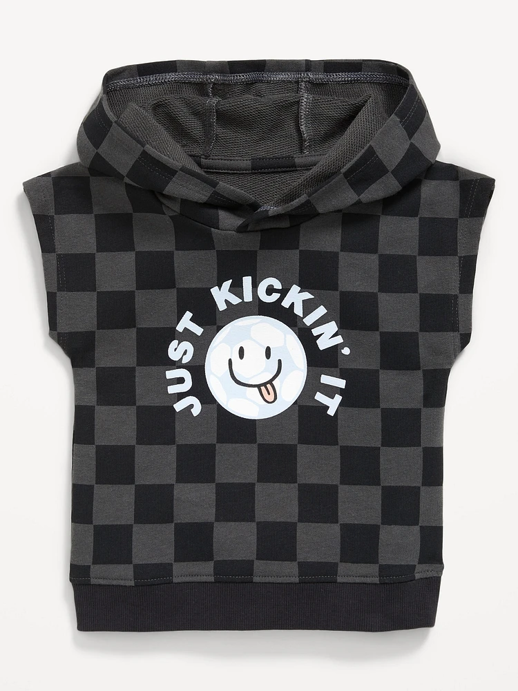 Printed Dolman-Sleeve French Terry Pullover Hoodie for Baby