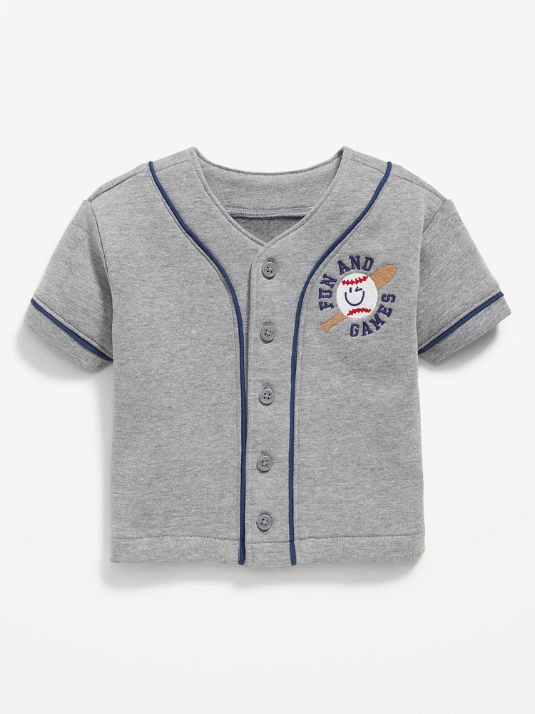 Fleece Baseball Shirt for Baby