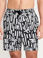 Printed wim Trunks - 7-inch inseam