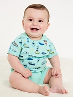 Short-Sleeve Graphic T-Shirt and Shorts Set for Baby