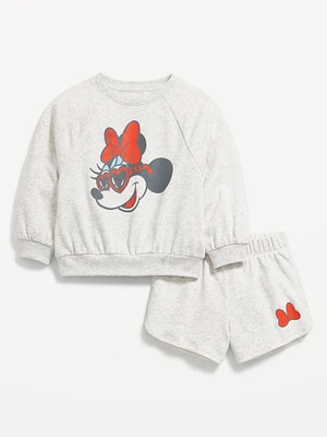 Disney French-Terry Graphic Sweatshirt and Shorts Set for Toddler Girls
