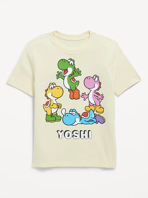 Super Mario Yoshi Gender-Neutral Graphic T-Shirt for Kids