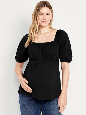 Maternity Puff Sleeve Top