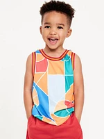 Mesh Graphic Tank Top for Toddler Boys