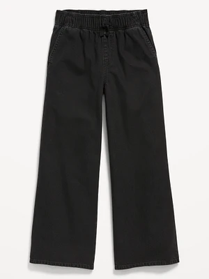 High-Waisted Baggy Wide-Leg Pull-On Jeans for Girls