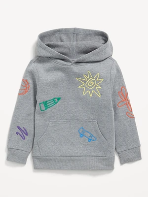 Embroidered Pullover Hoodie for Toddler Boys