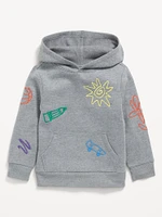 Embroidered Pullover Hoodie for Toddler Boys