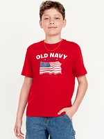 Short-Sleeve Gender-Neutral Logo-Graphic T-Shirt for Kids