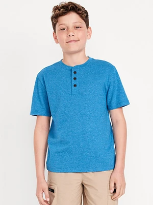 Short-Sleeve Henley T-Shirt for Boys