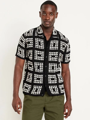 hort-leeve Crochet weater