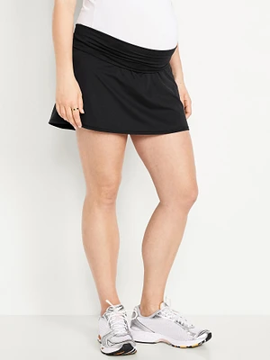 Maternity Rollover-Waist StudioSmooth Skort