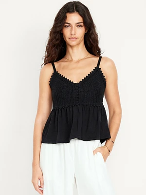 Sleeveless Crochet Top