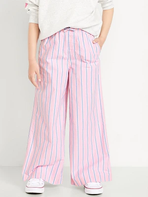 ighweight Printed Poplin Pants for Girls