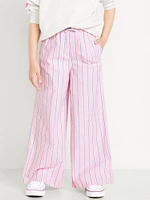 ighweight Printed Poplin Pants for Girls