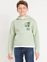 Minecraft Gender-Neutral Graphic Pullover Hoodie for Kids
