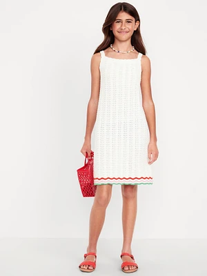 Sleeveless Sweater-Knit Dress for Girls