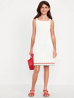 Sleeveless Sweater-Knit Dress for Girls