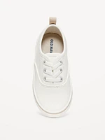 Unisex Elastic-Lace Faux-Leather Sneakers for Toddler