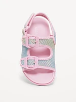 Mesh Double-Strap Sandals for Toddler Girls