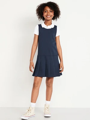 Sleeveless School Uniform Ponte-Knit Dress for Girls