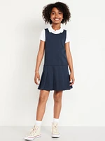 Sleeveless School Uniform Ponte-Knit Dress for Girls