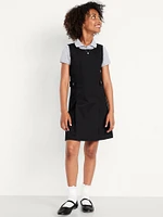 School Uniform Sleeveless Pleated Dress for Girls