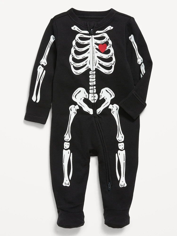 Snug-Fit 2-Way-Zip Footed One-Piece for Baby